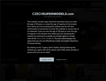 Tablet Screenshot of czechsupermodels.com